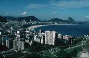 America. Veduta di Rio de Janeiro in Brasile.De Agostini Picture Library/G. Sioen