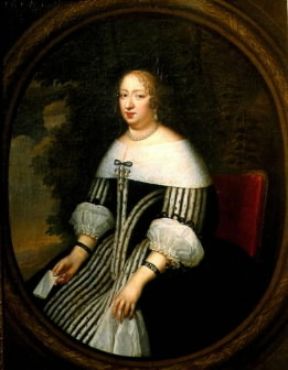 Anna d'Austria in un ritratto del sec. XVII (Versailles, Museo).De Agostini Picture Library/G. Dagli Orti
