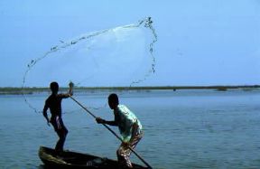 Benin . Pescatori a Ganvie.De Agostini Picture Library/C. Sappa