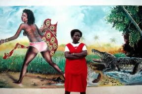 Benin . Un murale a Cotonou.De Agostini Picture Library/C. Sappa