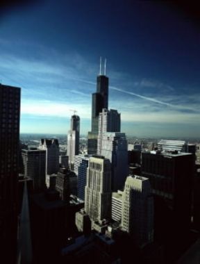 Grattacielo. La Sears Tower di Chicago.De Agostini Picture Library / S. Vannini