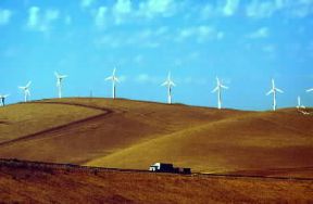 Stati Uniti . Una centrale eolica in California.De Agostini Picture Library/E. Turri