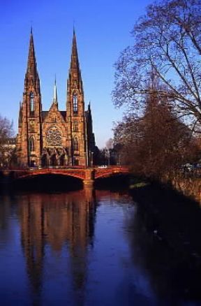 Strasburgo. La chiesa di S. Paul.De Agostini Picture Library/C. Sappa
