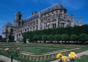 Bourges. Particolare della facciata della cattedrale di St.-Ãˆtienne.De Agostini Picture Library/S. Gutierrez