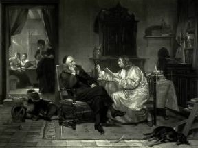 Francia. Pierre e Thomas Corneille in una litografia di Ledoux.De Agostini Picture Library