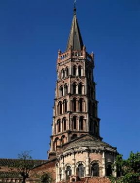 Francia. Il campanile romanico della basilica di St. Sernin a Tolosa.De Agostini Picture Library/G. Dagli Orti