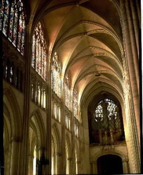 Francia. Particolare della volta della cattedrale dei SS. Pietro e Paolo a Troyes.De Agostini Picture Library/G. Dagli Orti