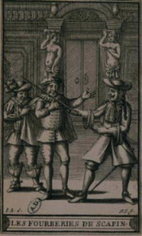 Jean-Baptiste Poquelin, detto MoliÃ¨re. Le furberie di Scapino in un'incisione del sec. XVII.De Agostini Picture Library / G. Dagli Orti