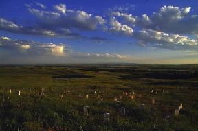 Montana. Il campo di battaglia di Little Big Horn, dove il generale Custer fu annientato dai Sioux.De Agostini Picture Library / G. SioÃ«n