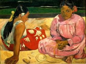 Paul Gauguin. Donne tahitiane sulla spiaggia (Parigi, MusÃ©e d'Orsay).De Agostini Picture Library/G. Dagli Orti