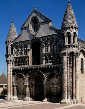 Poitiers. La facciata romanica di Notre-Dame-La-Grande.De Agostini Picture Library/G. Dagli Orti