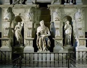 Rinascimento. La tomba di Giulio II con al centro il MosÃ¨ di Michelangelo (Roma, S. Pietro in Vincoli).De Agostini Picture Library/G. Dagli Orti