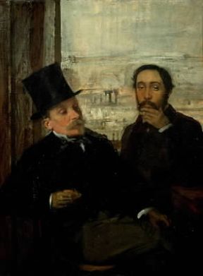 Ritratto di Degas e Valernes di E. Degas (Parigi, MusÃ©e d'Orsay).De Agostini Picture Library/G. Dagli Orti