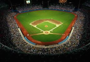 Stadio . Veduta dello stadio per il baseball di Los Angeles, in California.De Agostini Picture Library/Y. Gellie