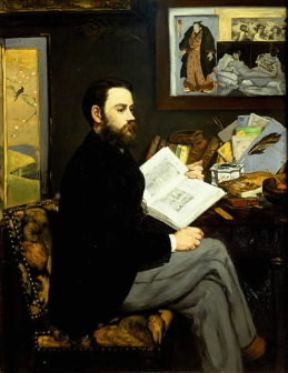 Ãˆmile Zola ritratto da Ãˆ. Manet (Parigi, MusÃ©e d'Orsay).De Agostini Picture Library/G. Dagli Orti