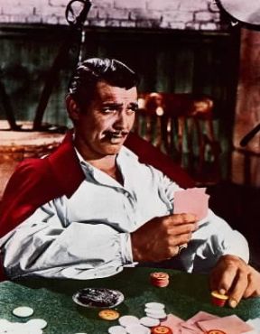 Clark Gable in un fotogramma del film Via col vento, 1939.De Agostini Picture Library