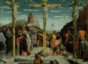 Rinascimento. Il Calvario di Andrea Mantegna (Parigi, Louvre).De Agostini Picture Library/G. Dagli Orti