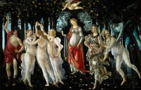 Sandro Botticelli. Allegoria della Primavera (Firenze, Galleria degli Uffizi).Firenze, Uffizi