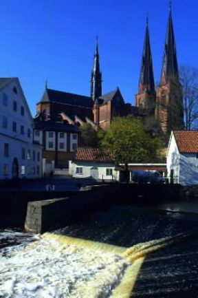 Uppsala. La cattedrale costruita alla fine del sec. XIII.De Agostini Picture Library/C. Sappa
