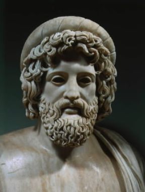 Asclepio in un busto romano del sec. IV a.C. (Venezia, Museo Archeologico).De Agostini Picture Library/A. Dagli Orti