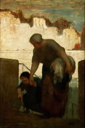HonorÃ© Daumier . La lavandaia (Parigi, MusÃ©e d'Orsay).De Agostini Picture Library/G. Dagli Orti