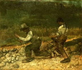 Realismo. Gli spaccapietre di Gustave Courbet (Winterthur, Oskar Reinhart).Winterthur, Oskar Reinhart