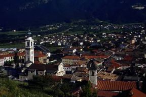 Trentino Alto-Adige. Veduta del borgo di Valsugana (Trento).De Agostini Picture Library/A. Dagli Orti