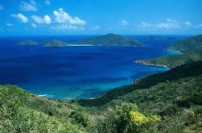 Antille. Veduta di Tortola, nelle Isole Vergini britanniche.De Agostini Picture Library/C. Rives