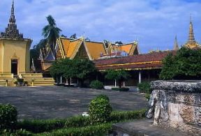Cambogia. La pagoda d'argento a Phnom Penh.De Agostini Picture Library/C. Sappa