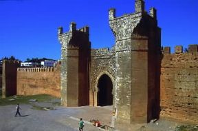 Marocco. La monumentale porta d'ingresso della necropoli di Rabat.De Agostini Picture Library/C. Sappa