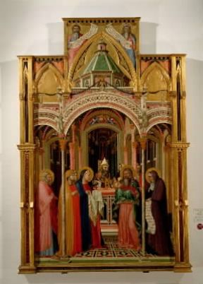 Ambrogio Lorenzetti. Presentazione al Tempio (Firenze, Uffizi).De Agostini Picture Library/ G. Dagli Orti