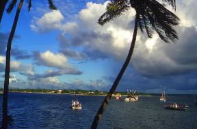 Dar es Salaam . Veduta panoramica del porto.De Agostini Picture Library/G. Wright