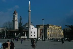 Albania. Veduta della Moschea di Ethem Bey a Tirana.De Agostini Picture Library/C. Sappa