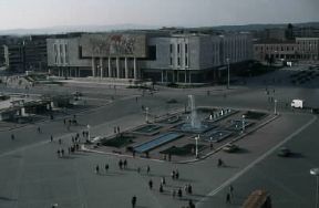 Albania. Piazza Scanderberg a Tirana.De Agostini Picture Library/C. Sappa