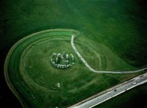 Stonehenge. Veduta aerea del complesso megalitico.De Agostini Picture Library/Pubbli Aer Foto
