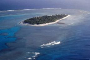 Atollo. Barriera corallina con atolli a Quinsland (Australia).De Agostini Picture Library/C. Dani-I. Jeske