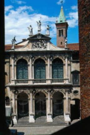 Giovan Battista Albanese. La facciata della chiesa di S.Vincenzo a Vicenza.De Agostini Picture Library/A. Dagli Orti