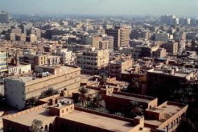Baghdad. Veduta aerea della cittÃ .Farabolafoto