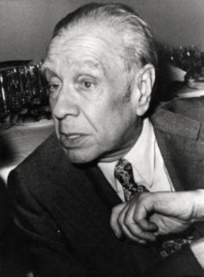 Jorge Luis Borges. Lo scrittore in un intenso primo piano (Parigi, 1980).Farabolafoto