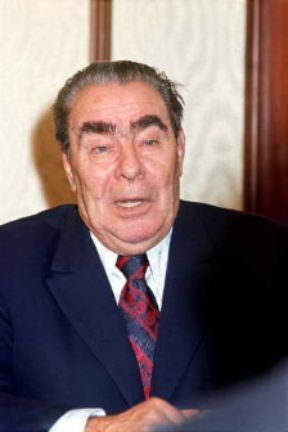 Leonid Ilic Breznev. Lo statista sovietico in una delle sue ultime foto.Farabolafoto