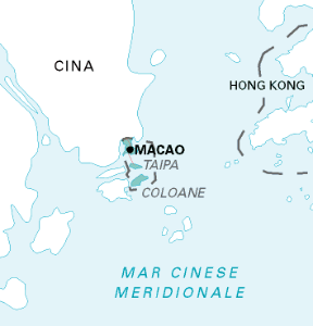 Macao. Cartina geografica.