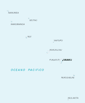 Tuvalu. Cartina geografica.