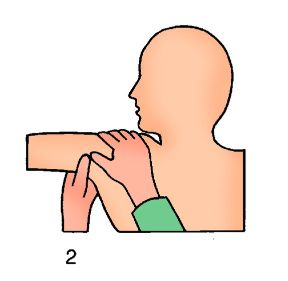 Punto di compressione arteriosa in caso di ferita sulla parte alta del braccio. La compressione arteriosa. In caso di strappo o ferita sulla parte alta del braccio si comprime nella cavità ascellare con i due pollici.