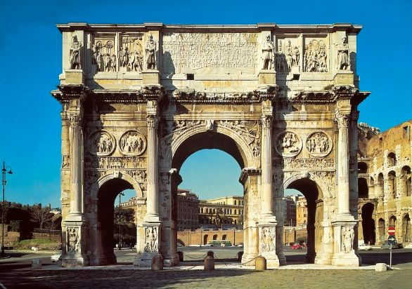 Arco di Costantino, Roma Lazio - Roma - Foro romano. Arco di Costantino (315 d.C.). 