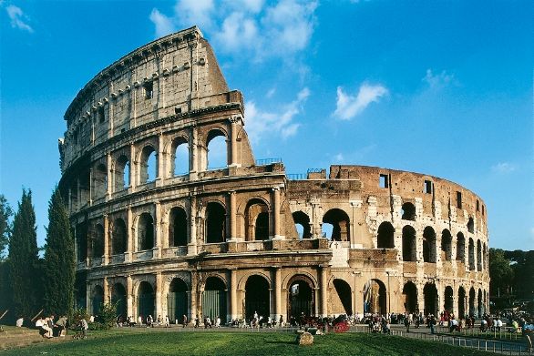 Colosseo, Roma Lazio - Roma, il Colosseo o Anfiteatro Flavio, 70-80 d.C. (Patrimonio dell'Umanità UNESCO, 1980) 