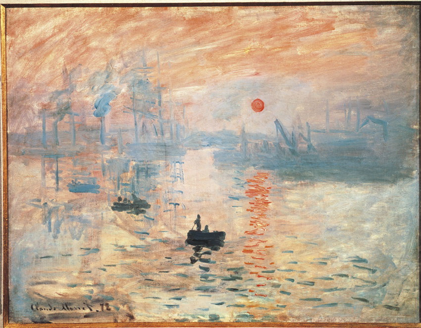 Impression soleil levant, Claude Monet, olio su tela, 1872 Il 27 novembre 1985 i ladri rubano dal museo Marmottan quattro quadri di Monet, tra cui 