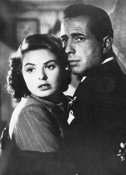 Humphrey Bogart e Ingrid Bergman in 'Casablanca' Humphrey Bogart e Ingrid Bergman in una scena del film Casablanca.
De Agostini Picture Library