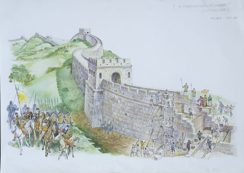 Incursioni dei popoli Mongoli durante la costruzione La Muraglia doveva servire a contenere le incursioni dei popoli confinanti, in particolare dei Mongoli, ma non si rivelò molto efficace, perché gli invasori riuscivano spesso a sfruttare i punti deboli come le porte.