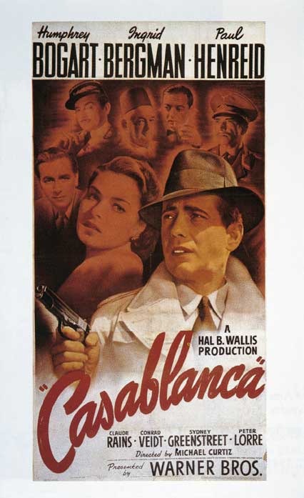 Casablanca, Locandina Locandina del film 