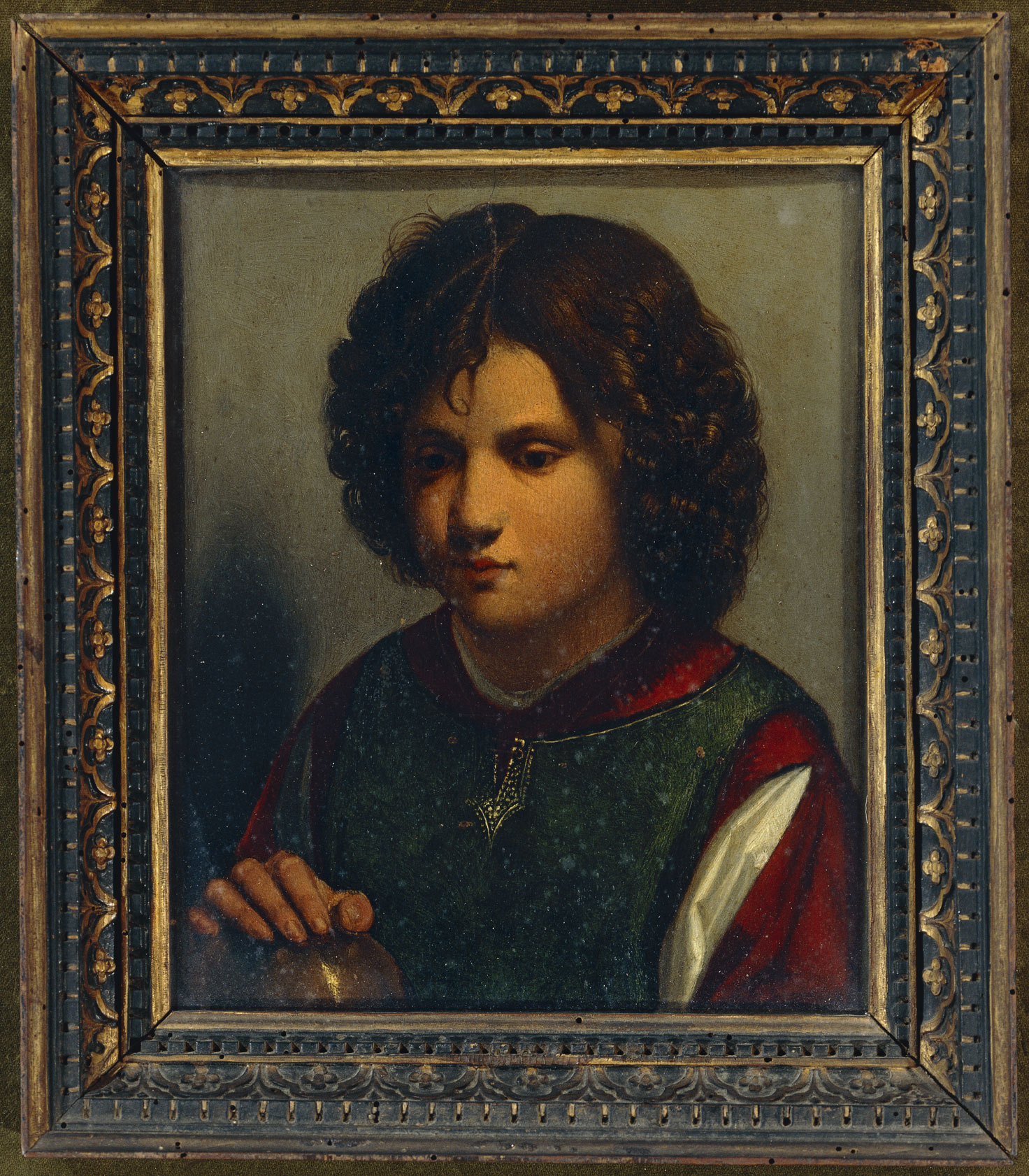 Ritratto di giovane, copia da Giorgione, olio su tavola, 1520 circa Le scarse testimonianze sulla sua vita di Giorgione e la mancanza di lavori autografi rendono molto difficile l'attribuzione delle sue opere, ancora oggi fonte di discussione. Soltanto una trentina di dipinti gli sono attribuiti con assoluta certezza; questa risulta una copia.